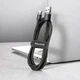 Кабель Baseus Cafule Cable USB For Type-C 3A 1m Gray+Black (CATKLF-BG1) - изображение 6