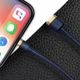 Кабель Baseus cafule Cable USB For iP 2.4A 1m Gold+Blue (CALKLF-BV3) - зображення 11