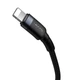 Кабель Baseus Cafule Cable Type-C to iP PD 20W 1m Gray+Black (CATLKLF-G1) - изображение 4