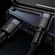 Кабель Baseus Cafule Cable Type-C to iP PD 20W 1m Gray+Black (CATLKLF-G1) - изображение 9