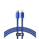Кабель Baseus Crystal Shine Series Fast Charging Data Cable Type-C to iP 20W 1.2m Blue (CAJY000203) - изображение 1