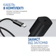 Мережевий зарядний пристрій 25W Fast Charger Type-C + Кабель USB-C to USB-C 1m - зображення 2