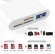 Кардридер / Переходник для Type-C на USB и SD/TF Card Reader адаптер для USB-C на флешку и SD TF - изображение 2
