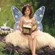 Детские подвижные крылья Феи Wings of faerie 840 TOPA электрические карнавальные крылья на ремешках с подсветкой музыкой и эффектом порхания 65 см - изображение 2