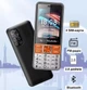 Кнопковий мобільний телефон на 4 SIM карти MAFAM S5630 Pro стільниковий телефон з великими кнопками та ліхтариком, помаранчевий "S" (93880930) - зображення 2