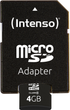 Карта пам'яті Intenso microSDHC Class 10 4GB + SD адаптер (3413450) - зображення 3