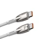 Кабель BASEUS CADH000702 Glimmer Series Fast Charging Type-C to Type-C 100W 1m white - изображение 3