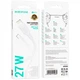 Кабель зарядки BOROFONE BX111 Type-C to Lightning (PD27W) fast charge (1M) швидка зарядка для телефона/смартфона Білий - изображение 2