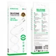 Кабель зарядки BOROFONE BX113 Silicone Type-C to Type-C (60W) (3А) fast charge (1M) швидка зарядка для телефона/смартфона Білий - изображение 2