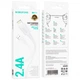 Кабель заряджання BOROFONE BX111 USB to Lightning (2.4А) (1M) для пристроїв Apple Білий - зображення 2