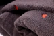 Покрывало-простынь махровое Hobby. Lubow/Love Microcotton темно-серого цвета-220х240 - изображение 2