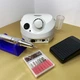 Фрезер для маникюра и педикюра Nail Drill DM-202 65 Вт 45000 об/мин Белый (аппарат для маникюра и педикюра) + Баф для шлифовки ногтей "лодочка" (100/240) - изображение 11