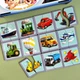 Настольная развивающая игра-пазл "Виды транспорта" Ubumblebees (ПСФ073) PSF073, 12 картинок-половинок - изображение 1
