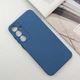 Чохол TPU GETMAN Liquid Silk Full Camera Samsung Galaxy S21 FE Синій / Navy Blue - зображення 2