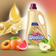 Засіб для прання рідкий Woolite Fruity з посиленим ароматом для кольорових тканин з Кератином 3.6 л (5908252011926) - зображення 5