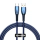 Кабель Baseus Glimmer Series Fast Charging Data Cable USB to Type-C 100W 2m Blue (CADH000503) - изображение 1