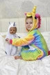 Піжама дитяча кігурумі для дівчинки Kigurumi Єдиноріг райдужний 135-145 см різнокольорова - зображення 3