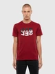 T-shirt męski Diesel T-DIEGOS-N22 A008280HAYU44J XXL (7US) Bordowy (8059010150580) - obraz 1