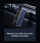 Аудиоадаптер Bluetooth aux гарнитура в машину USAMS US-SJ519 |BT5.0, Mic, 6Hours, AUX| Cерый - изображение 5