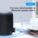Аудиоадаптер Bluetooth aux гарнитура в машину BASEUS Bluetooth Qiyin AUX Черный - изображение 8
