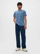 Футболка хлопковая длинная мужская GAP 878111-54 XS Светло-фиолетовая (1200116407048) - изображение 3