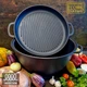 Казан чавунний Maysternya 18 л з чавунною кришкою-сковородою гриль 40 см 14.55 кг (V18СРGr) - зображення 3