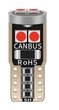 Лампочка автомобільна T10 6-SMD 3030 LED W5W - червоний - зображення 1