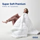 Одеяло IDEIA - Super Soft Premium перкаль облегченное 155x210 полуторное (150 гр/м2) - изображение 6