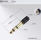 Разъем-адаптер mini Jack 3.5 кабельный переходник штекер на Jack 6.3 стерео I-Taki TC218-Black - изображение 4