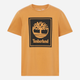 T-shirt męski bawełniany Timberland TB0A5WQQ S Beżowy/Czarny (194902954933) - obraz 5