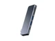 Мультипортовий адаптер BASEUS Harmonica Five-in-one HUB Adapter Grey (CAHUB-K0G) - изображение 2