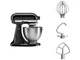 Кухонна машина KitchenAid Classic 4,3 л 5K45SSEOB із відкидним блоком чорний - изображение 3