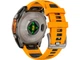 Спортивний годинник Garmin Fenix 8 47mm AMOLED Sapphire Titanium w. Spark Orange/Graphite Silicone Band (010-02904-10/11) - изображение 3