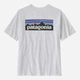 T-shirt męski długi Patagonia Men's P-6 Logo Responsibili-Tee 38504-WHI M Biały (192964189508) - obraz 4