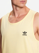 Koszulka bez rękawów męska sportowa adidas Trefoil Essentials Tank Top IA4799 XL Żółta (4066745511894) - obraz 4