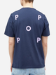 Футболка бавовняна чоловіча Pop Trading Company Logo POPSS24-02-006 XL Темно-синя (8720261868479) - зображення 2