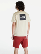 T-shirt bawełniany męski The North Face S/S Redbox NF0A87NPY1I L Beżowy (196575401714) - obraz 2