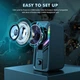Колонки компьютерные USB ONIKUMA RGB Backlight G6 Черные - изображение 5