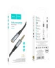 Кабель AUX HOCO UPA20 3.5 audio extension cable male to female (L=1M) Серый - изображение 2