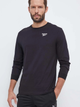 Лонгслів чоловічий Reebok Identity Small Logo Ls Tee 100070399 M Чорний (4066763710545) - зображення 1