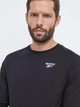 Лонгслів чоловічий Reebok Identity Small Logo Ls Tee 100070399 S Чорний (4066763731557) - зображення 4