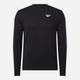 Лонгслів чоловічий Reebok Identity Small Logo Ls Tee 100070399 S Чорний (4066763731557) - зображення 5