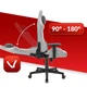 Компьютерное кресло Hell's Chair HC-1006 Grey-Black ткань (5905496912224) - изображение 7