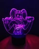 3d-светильник Харли Квинн, Harley Quinn, 3д-ночник, несколько подсветок (на пульте) - изображение 5