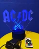 3d-світильник AC/DC, 3д-нічник, кілька підсвічувань (на пульті) - зображення 5