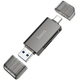 Кардрідер Hoco HB39 USB 3.0 /Type-C 3.0 High-Speed Card Reader 5Gbps SD/TF OTG/Type-C/карт рідер/перехідник - зображення 1