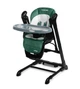 Крісло-гойдалка + стільчик для годування Caretero INDIGO Black Green - зображення 1