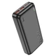 УМБ портативное зарядное устройство быстрой зарядки QC3 22.5 W Powerbank Hoco J101A 20000 mAh PD 20W павер банк черный - изображение 2