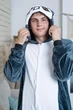 Пижама мужская кигуруми Kigurumi Лемур L серая - изображение 2