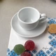 Чашка біла для еспресо Horeca Чашка 90 мл + блюдце - зображення 1